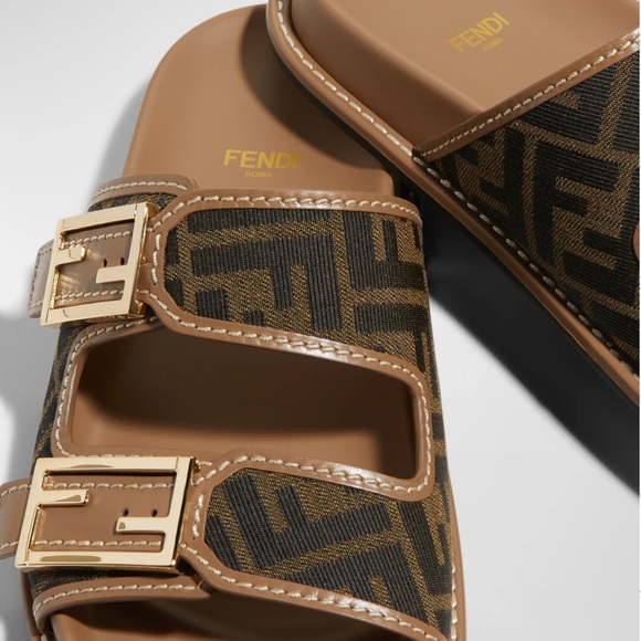 Fendi Shoes - Fendi FF Logo Sandals